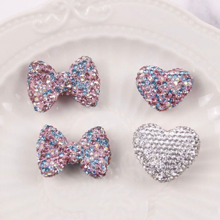 DIY bow shape diamond beads for crafts jewelry etc for ages 15+