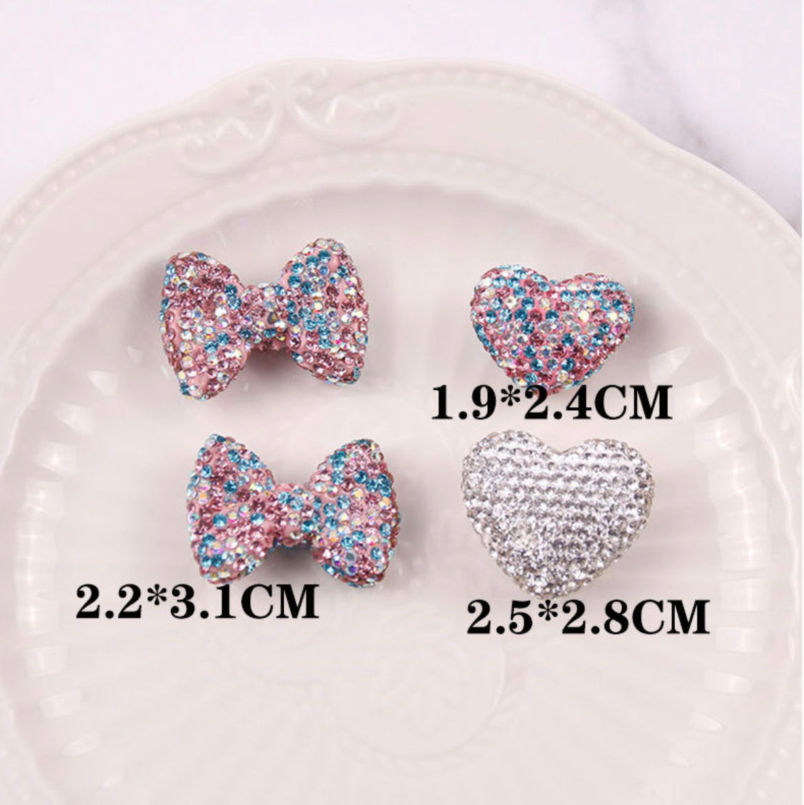 DIY bow shape diamond beads for crafts jewelry etc for ages 15+