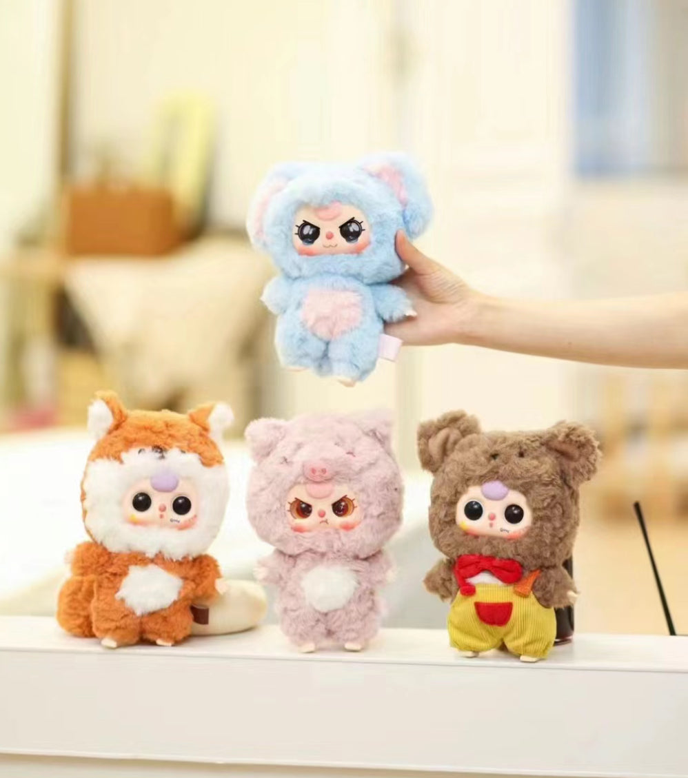 BABY Three VOL.3 Animal Party Fluffy Plushie Dolls Blind Box