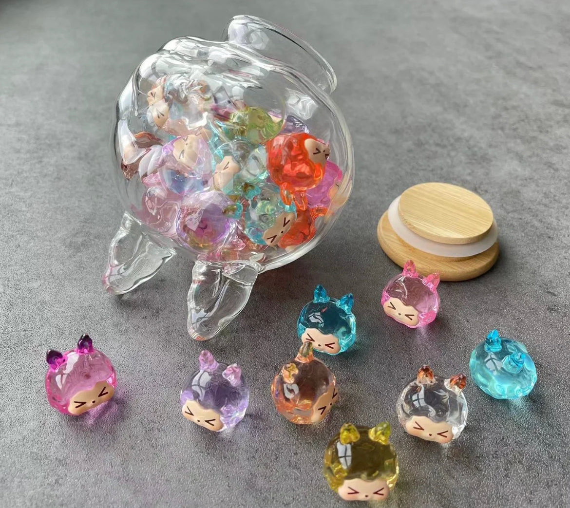 Luminous Clear Mini kiki doll for DIY Keyring and Accessories for ages 15+