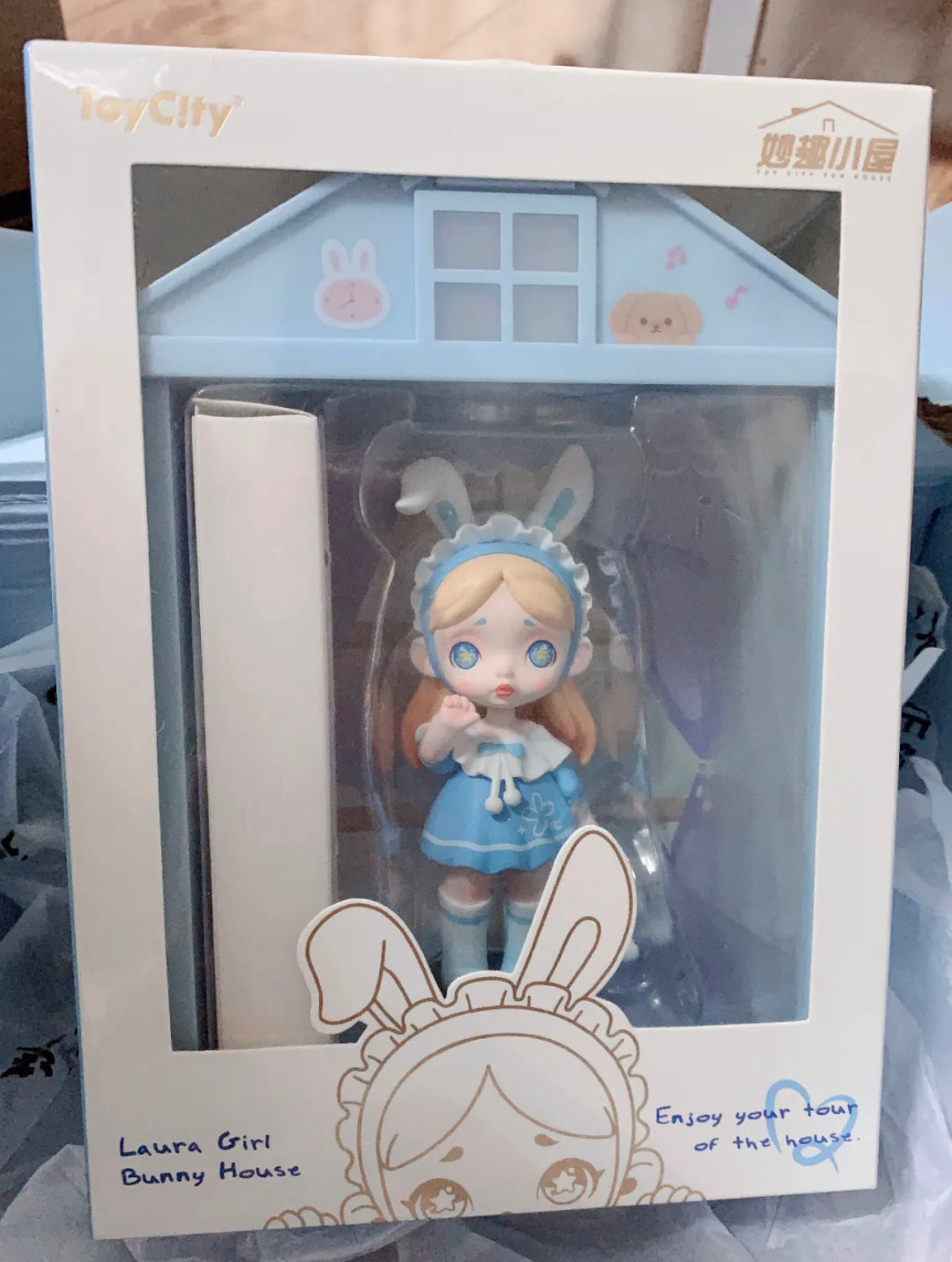 Toycity X Cute Room Laura Blue Bunny Special Edition Doll House Lamp