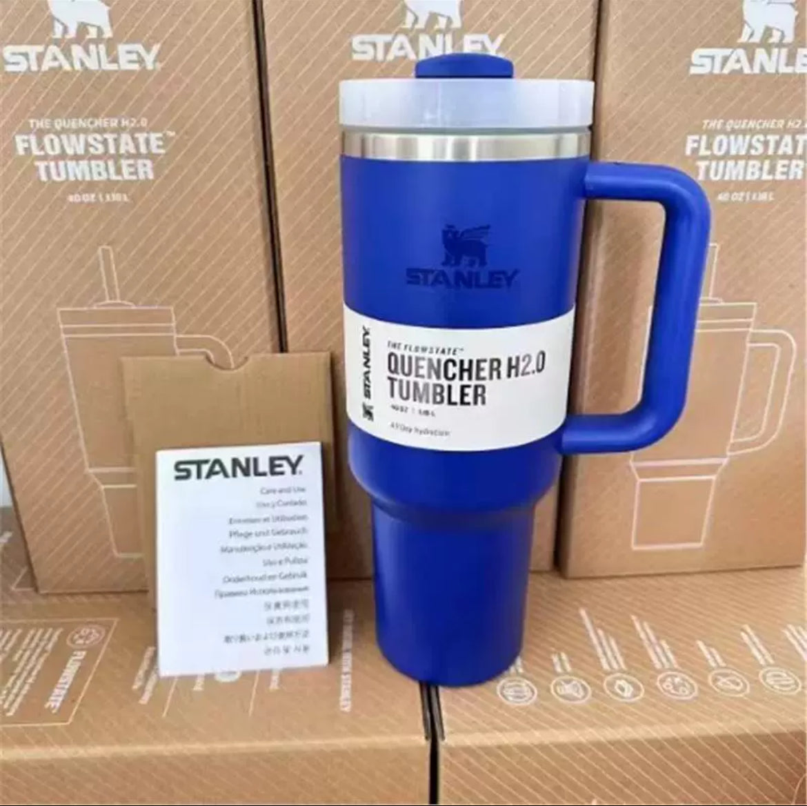 (Factory Surplus) Stanley Quencher H2.0 FlowState Stainless Steel Vacuum Insulated Tumbler with Lid and Straw for Water, Iced Tea or Coffee