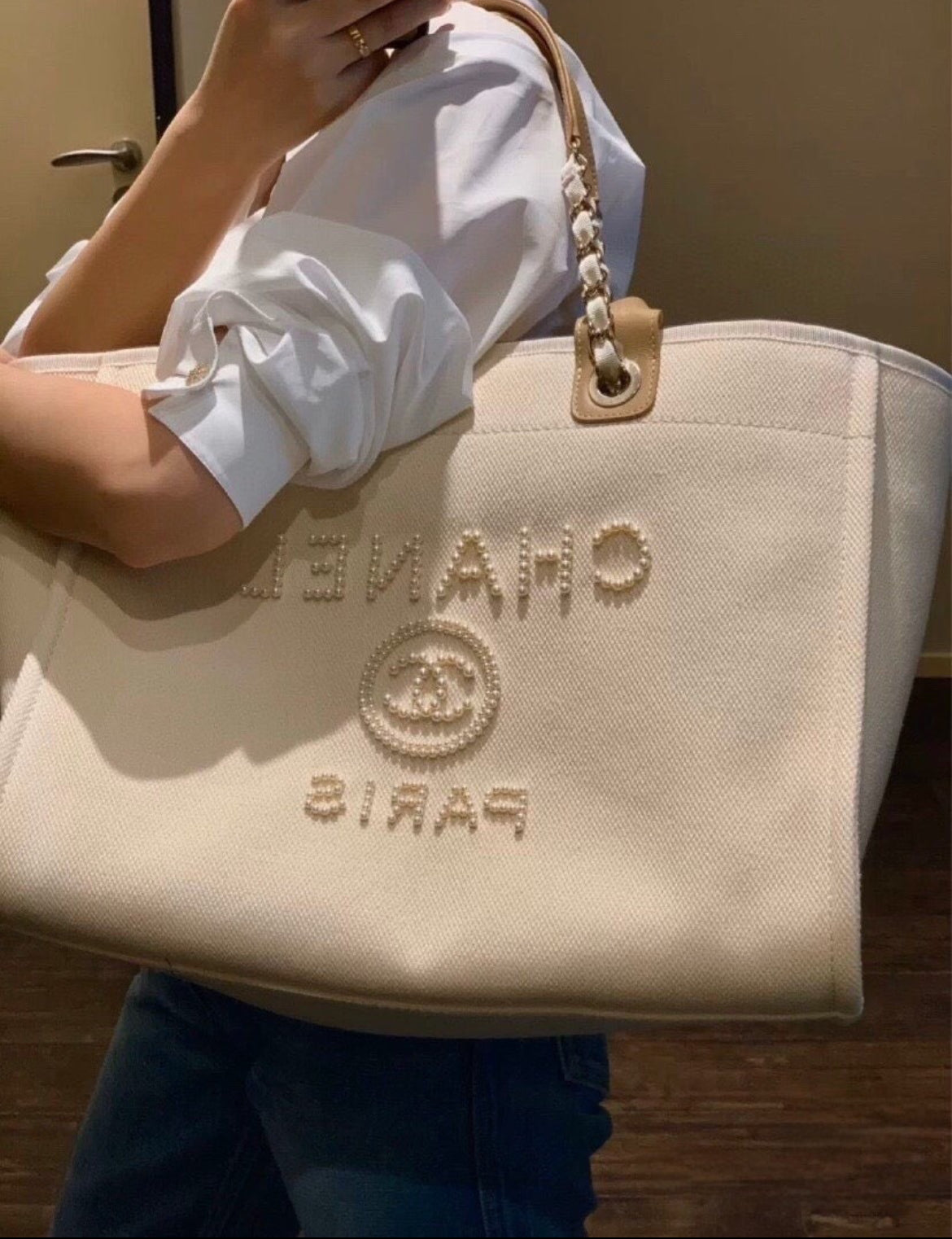 2024 VIP Gift Bag Pearl Canvas Tote Bag