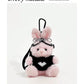 (NEW ARRIVAL) Knit Mini Bag With Cute Plushie Pendent