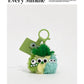 (NEW ARRIVAL) Knit Mini Bag With Cute Plushie Pendent