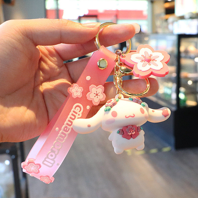 Kawaii Keyring Sakura Sanrio Style