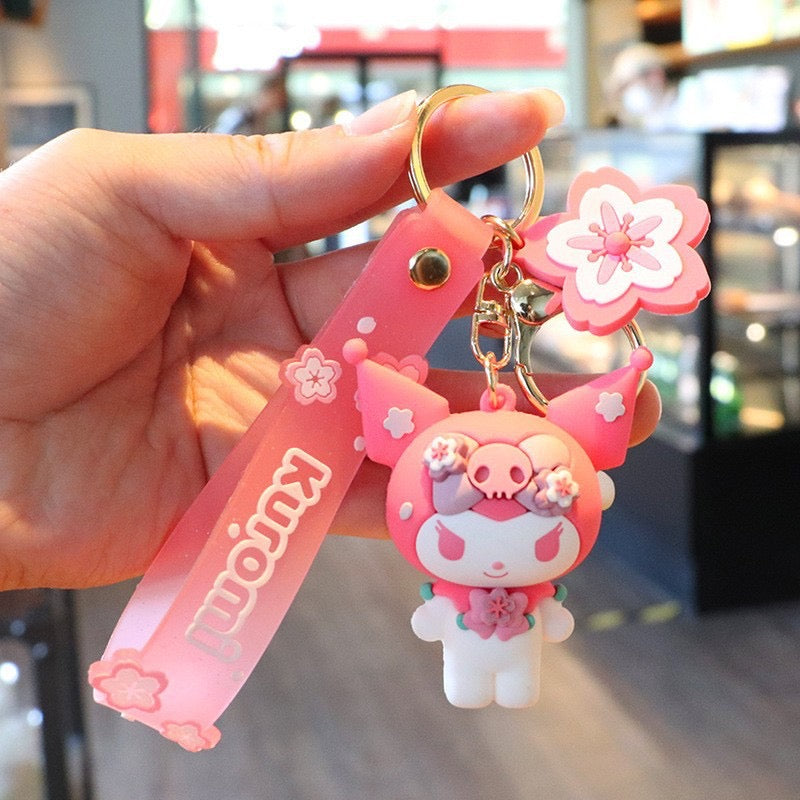 Kawaii Keyring Sakura Sanrio Style