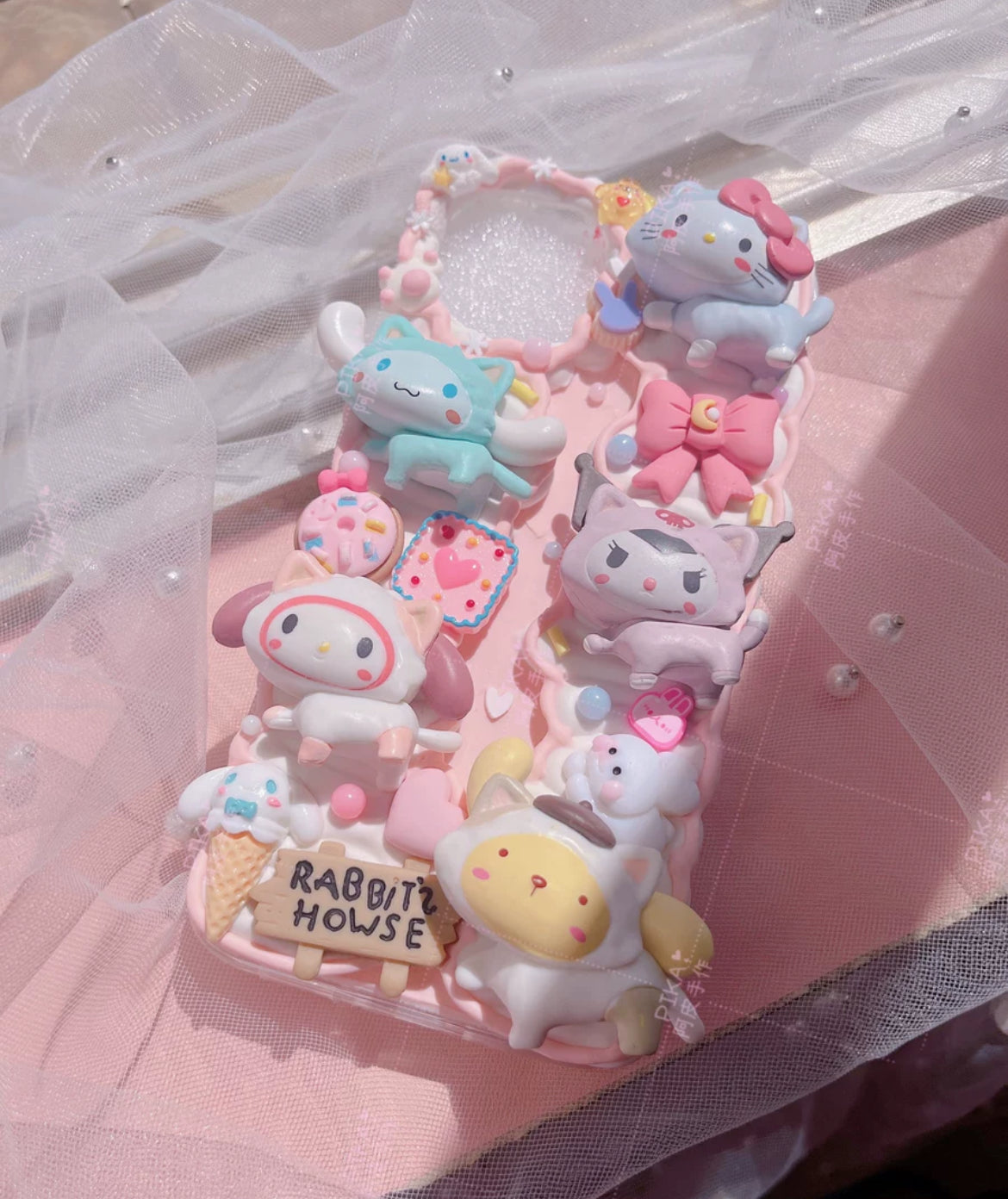 (preorder) DIY Cream Gel Doll Phone Case