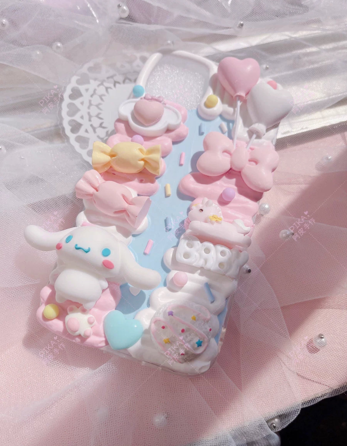 (preorder) DIY Cream Gel Doll Phone Case