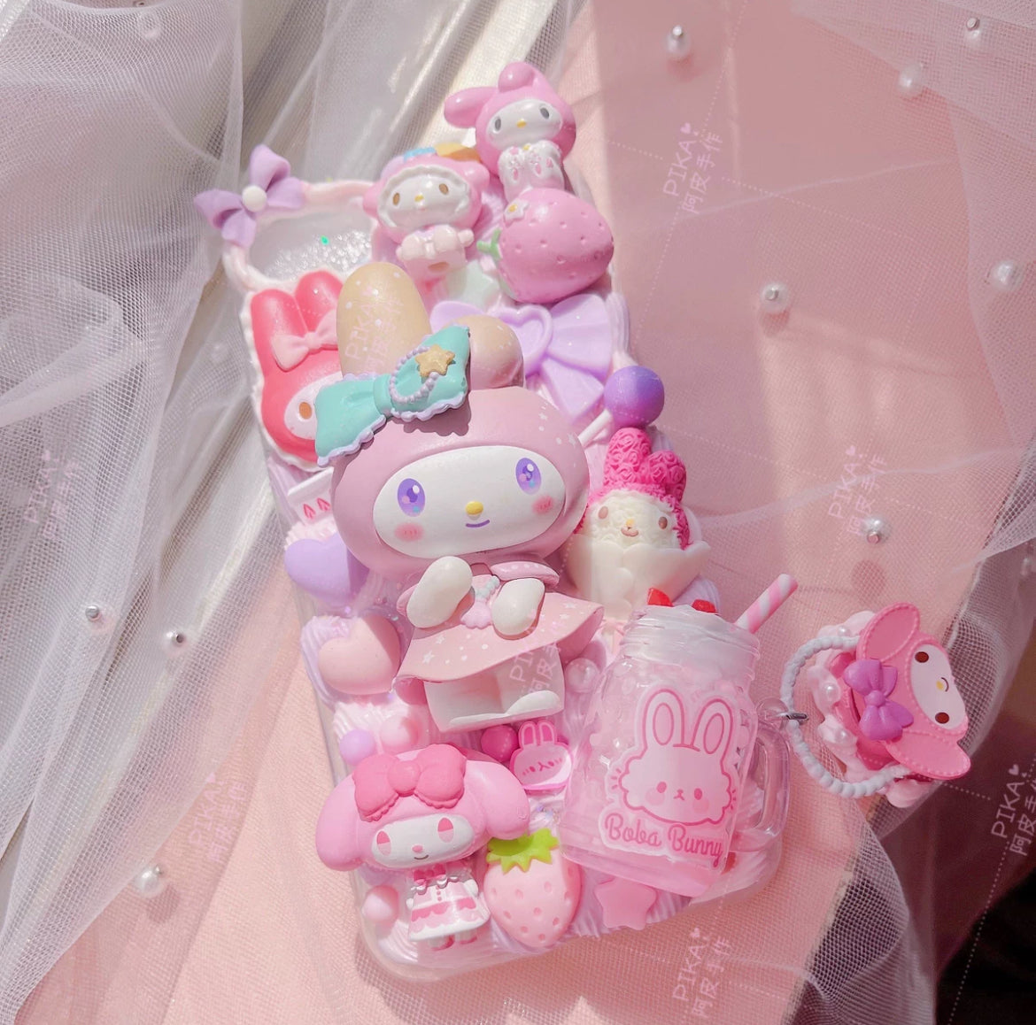 (preorder) DIY Cream Gel Doll Phone Case