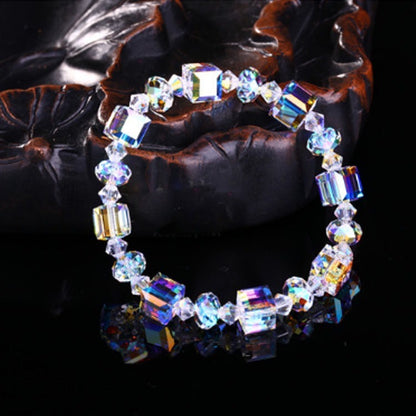 Finished Version Swarovski aurora cube bracelet crystal bracelet for woman