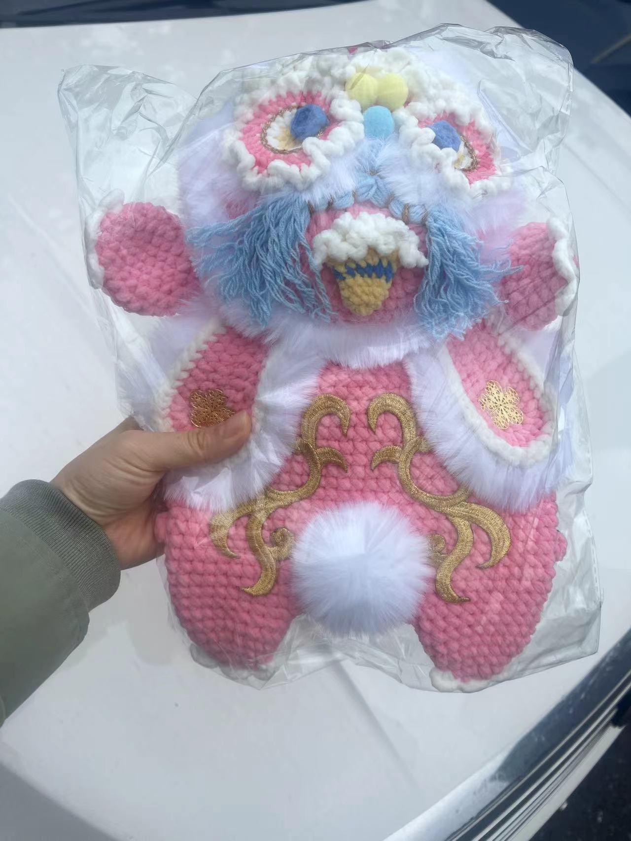 Handmade Chinese Dragon Knitted Bag For Kids