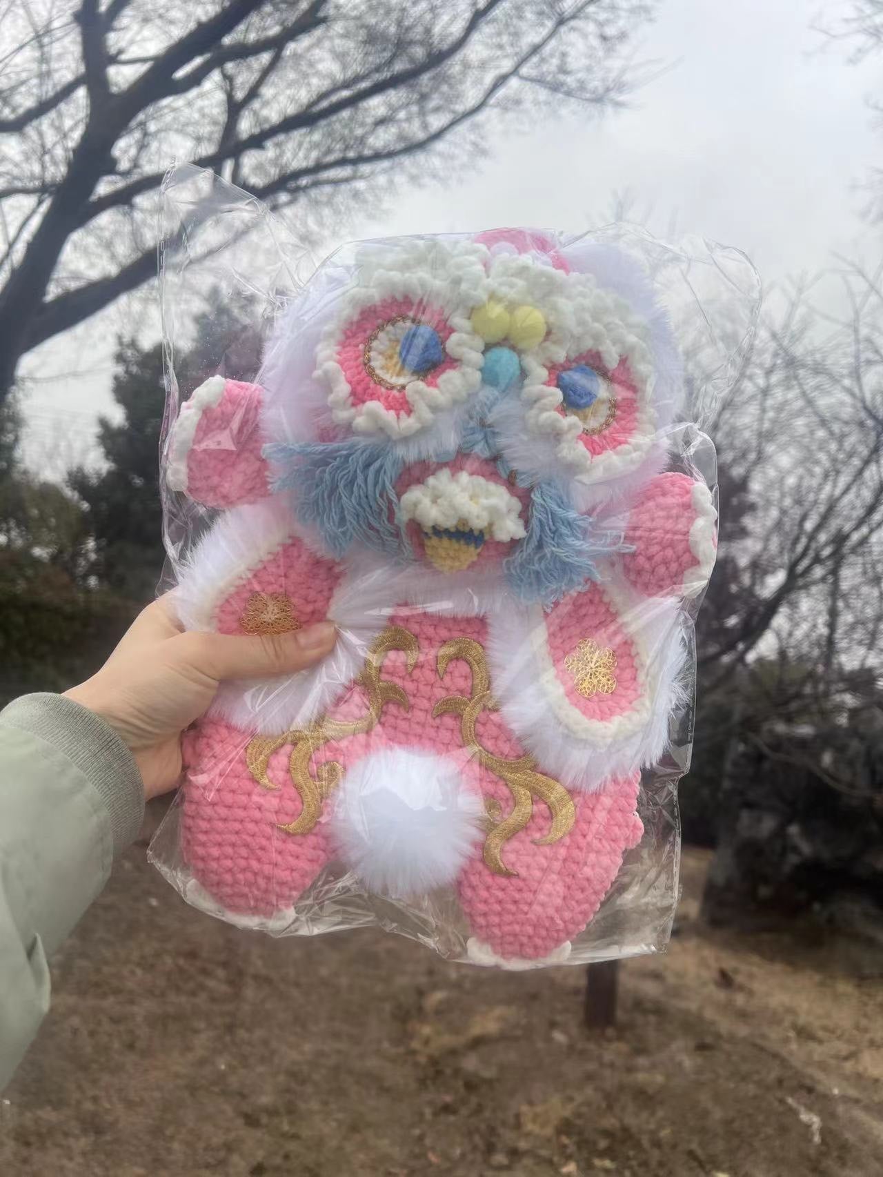 Handmade Chinese Dragon Knitted Bag For Kids