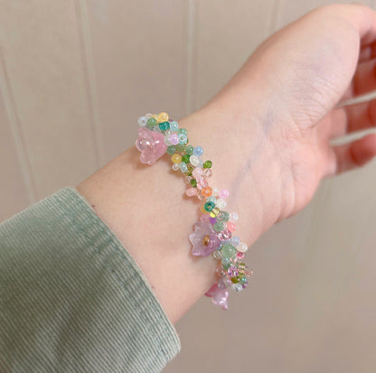 Customized Floral Bracelet and Necklace