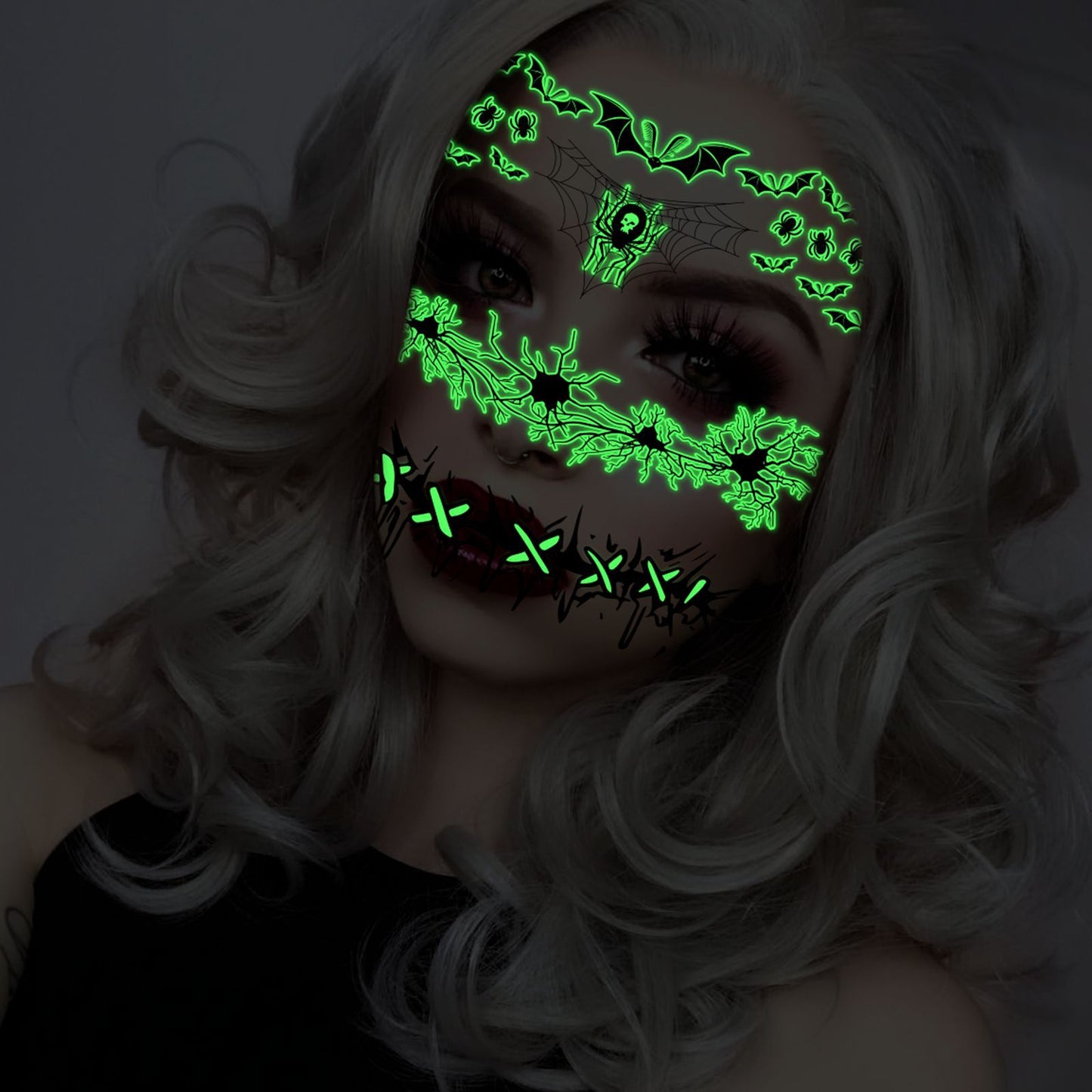 Halloween Glow-in-the-Dark Tattoo Stickers