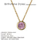 Birthstone Necklace Pendant Dainty Necklace for Women