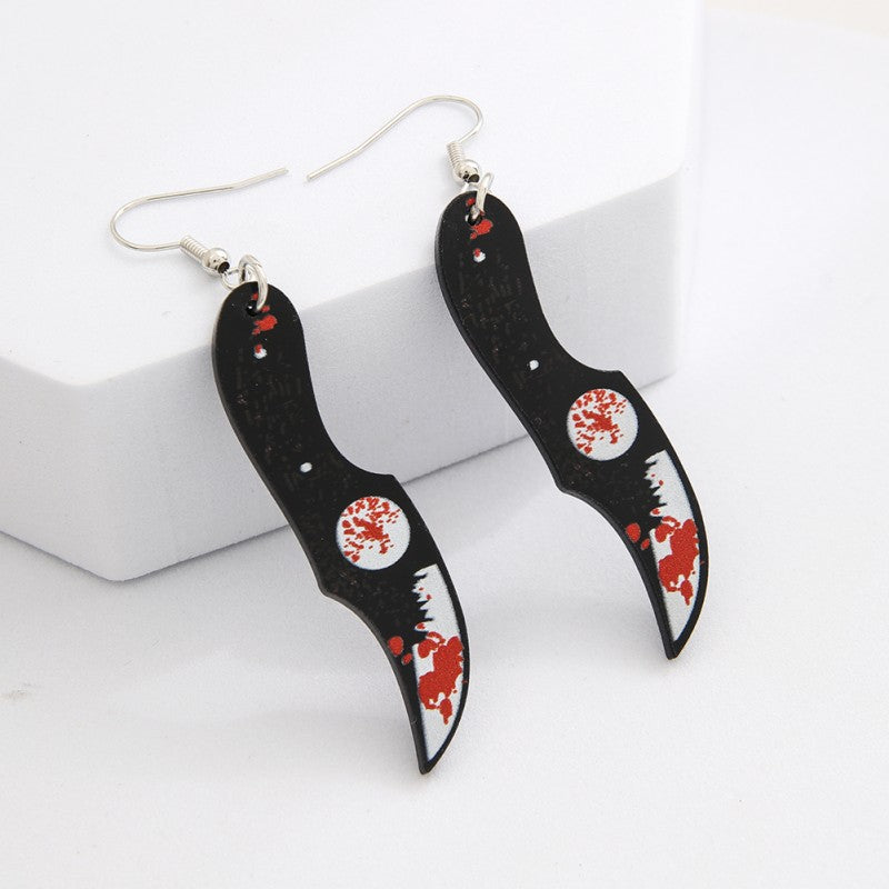 Halloween Knife Earrings