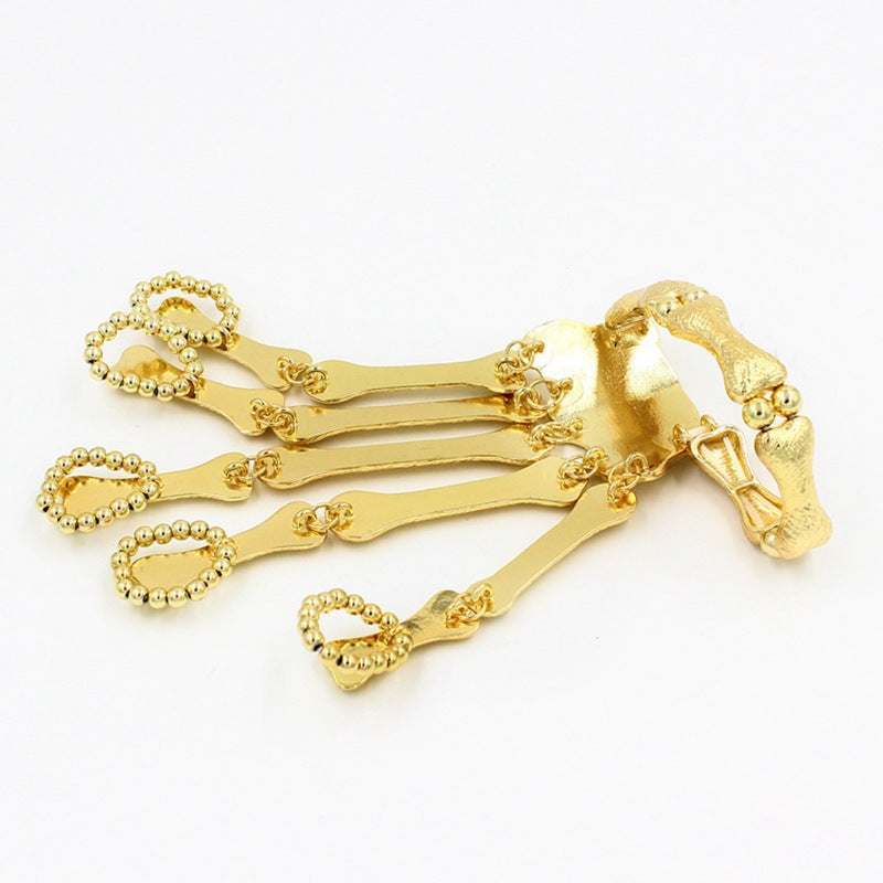 Halloween Metal Skeleton Hand Jewelry