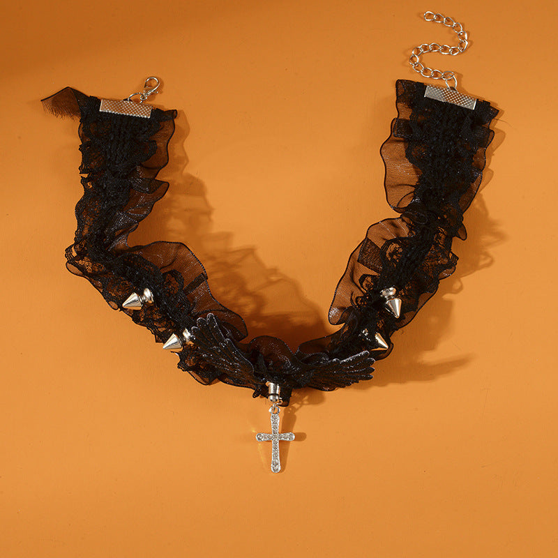 Halloween Cross Necklace