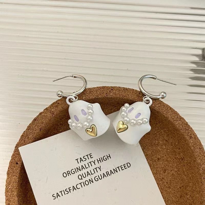 Cute Ghost Earrings for Halloween