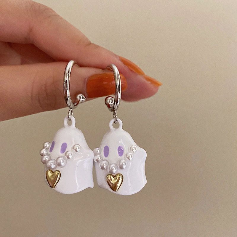 Cute Ghost Earrings for Halloween