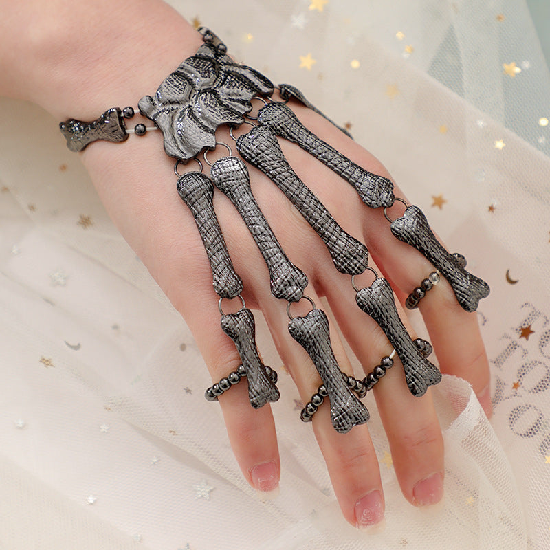 Halloween Metal Skeleton Hand Jewelry