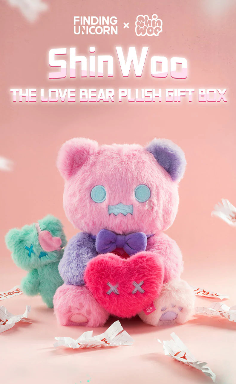 【F.UN Limited With Purchase Rule】ShinWoo The Love Bear Plush Gift Box Special Edition