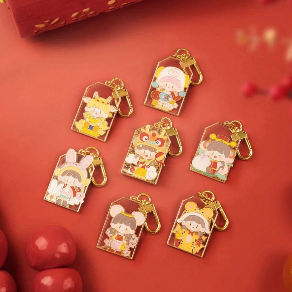 【F.UN】zZoton Badge New Year In Apple Village Series Blind Box For Age 15+