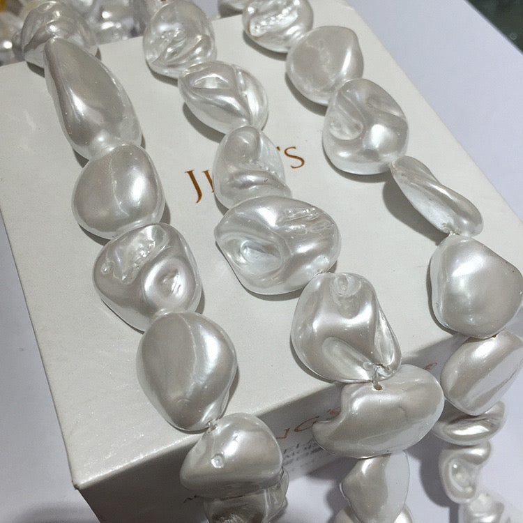 (No.5 Shell Beads)Natural ocean shell pearl beads for jewellery making