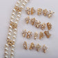 (No.9 Exclusive) Assorted premium zircon inlaid 2/3-row spacer collection for jewelry making