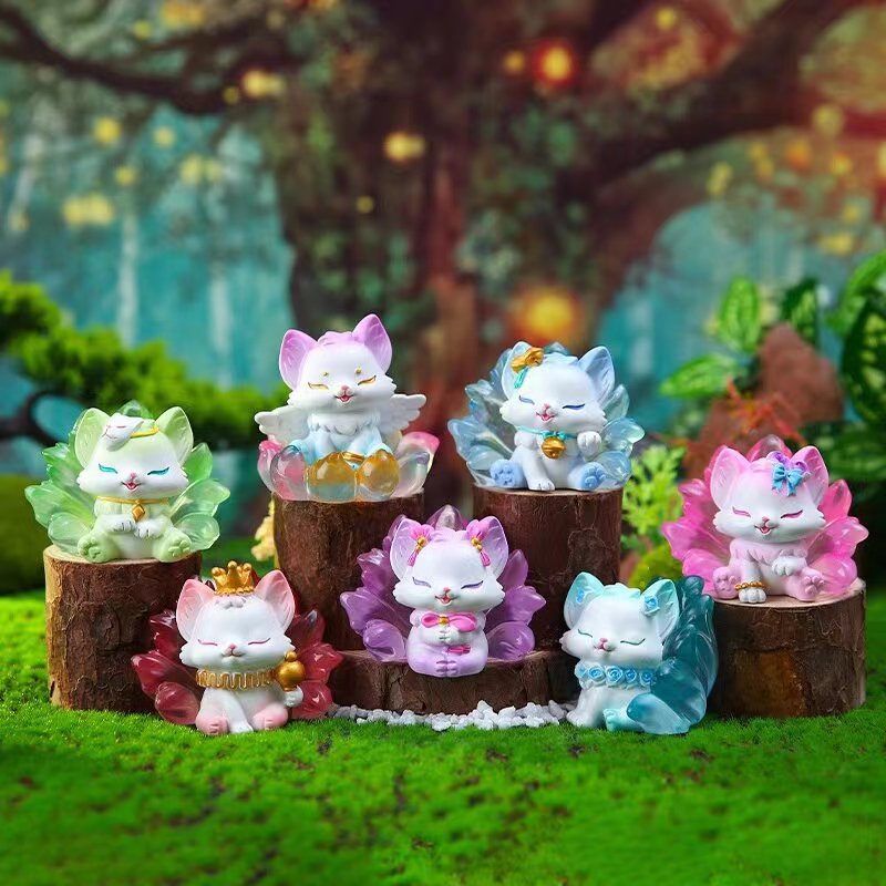 Mountain and sea nine tail fox toy doll for 15+