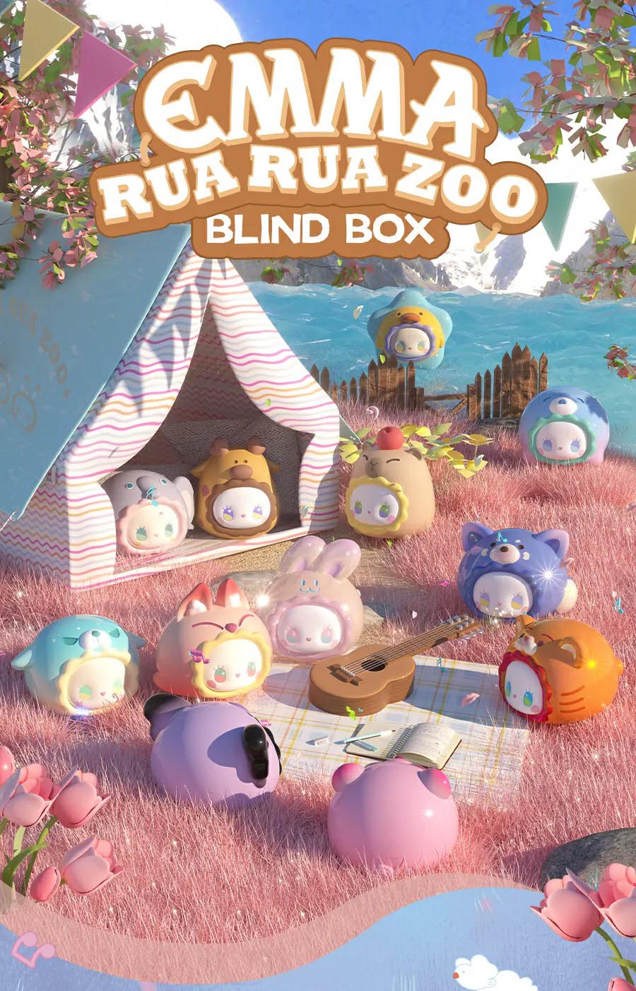 EMMA RUA RUA ZOO Series Bean Blind Box For Age 15+