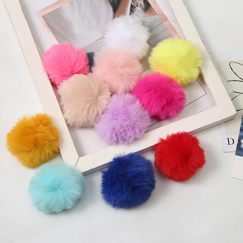 Fluffy Pompom for DIY Keyring and Accessories