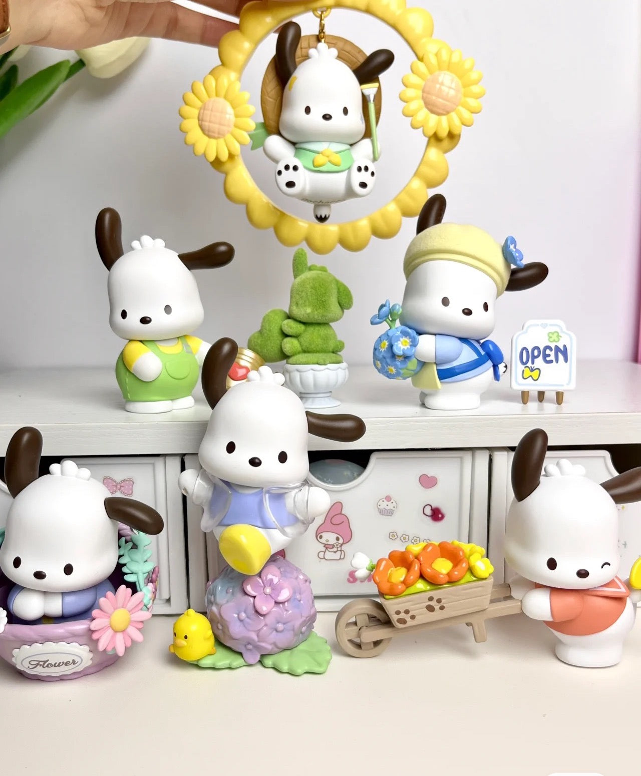 Sanrio Pochacco Flower&Childhood Series Blind Box Doll for age 15+