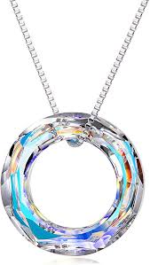 Swarovski Crystal 925s Sterling Sliver Chain Necklace