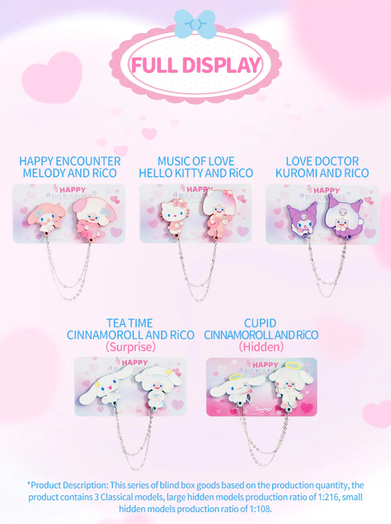 RiCO X Sanrio Badge Happy Paradise Series Blind Box For ages 15+