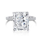 S925 Sterling Silver AAAAA Lab Zircon Super Sparkling Diamond Ring Promising Ring Fashion Women's Ring