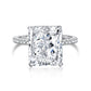 S925 Sterling Silver AAAAA Lab Zircon Super Sparkling Diamond Ring Promising Ring Fashion Women's Ring
