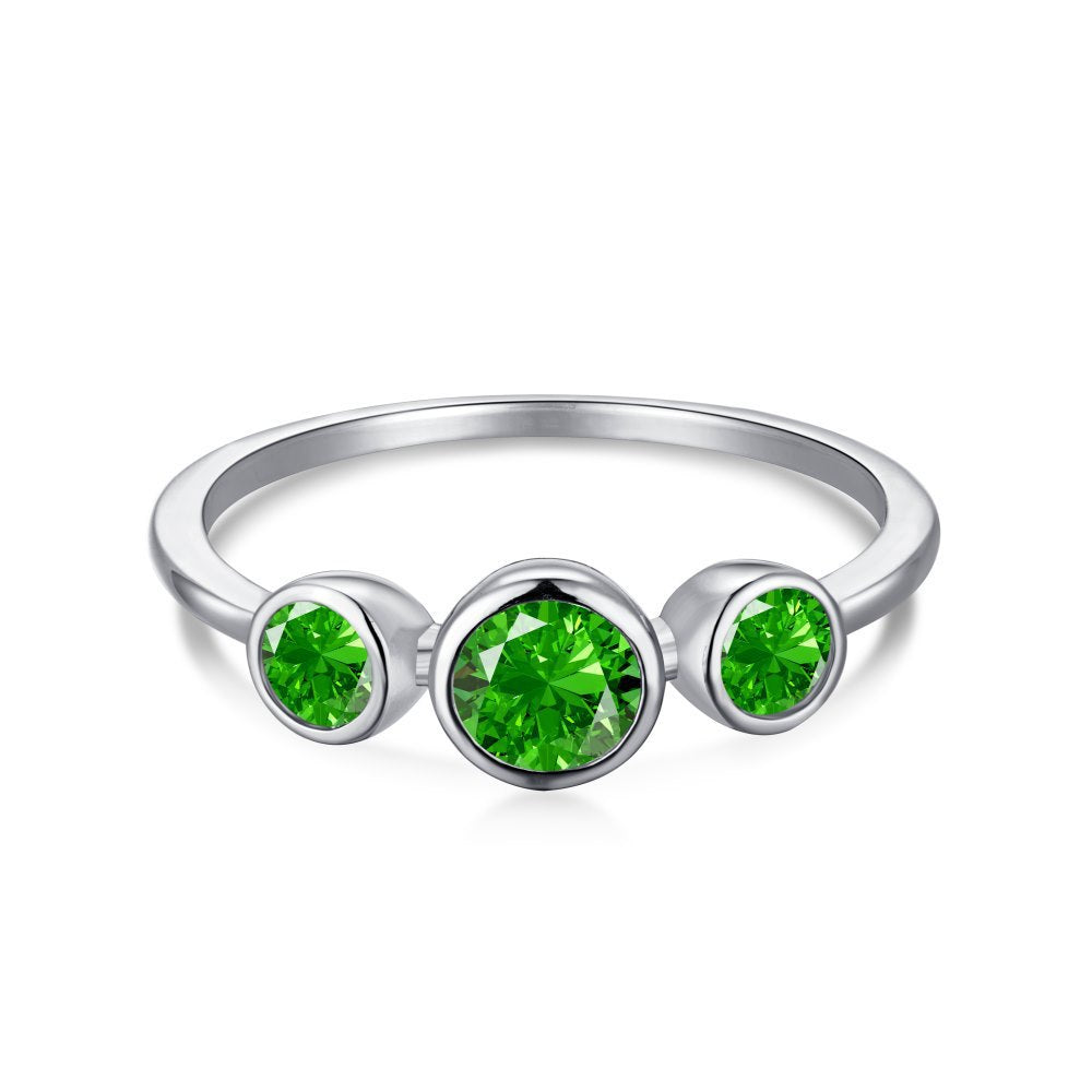 EMERALD S925 Sterling Silver AAAAA Lab Zircon Super Sparkling Diamond Ring Promising Ring Fashion Women's Ring