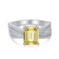 S925 Sterling Silver AAAAA Lab Zircon Super Sparkling Diamond Ring Fashion Women's Ring