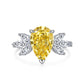 S925 Sterling Silver AAAAA Lab Zircon Super Sparkling Diamond Ring Fashion Women's Ring