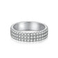 S925 Sterling Silver AAAAA Lab Zircon Super Sparkling Diamond Ring Fashion Women's Ring