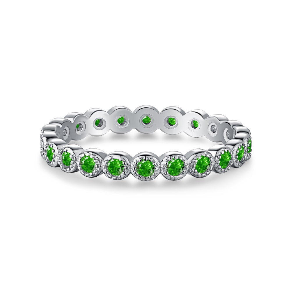 EMERALD S925 Sterling Silver AAAAA Lab Zircon Super Sparkling Diamond Ring Promising Ring Fashion Women's Ring