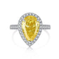 S925 Sterling Silver AAAAA Lab Zircon Super Sparkling Diamond Ring Fashion Women's Ring
