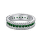 EMERALD S925 Sterling Silver AAAAA Lab Zircon Super Sparkling Diamond Ring Promising Ring Fashion Women's Ring