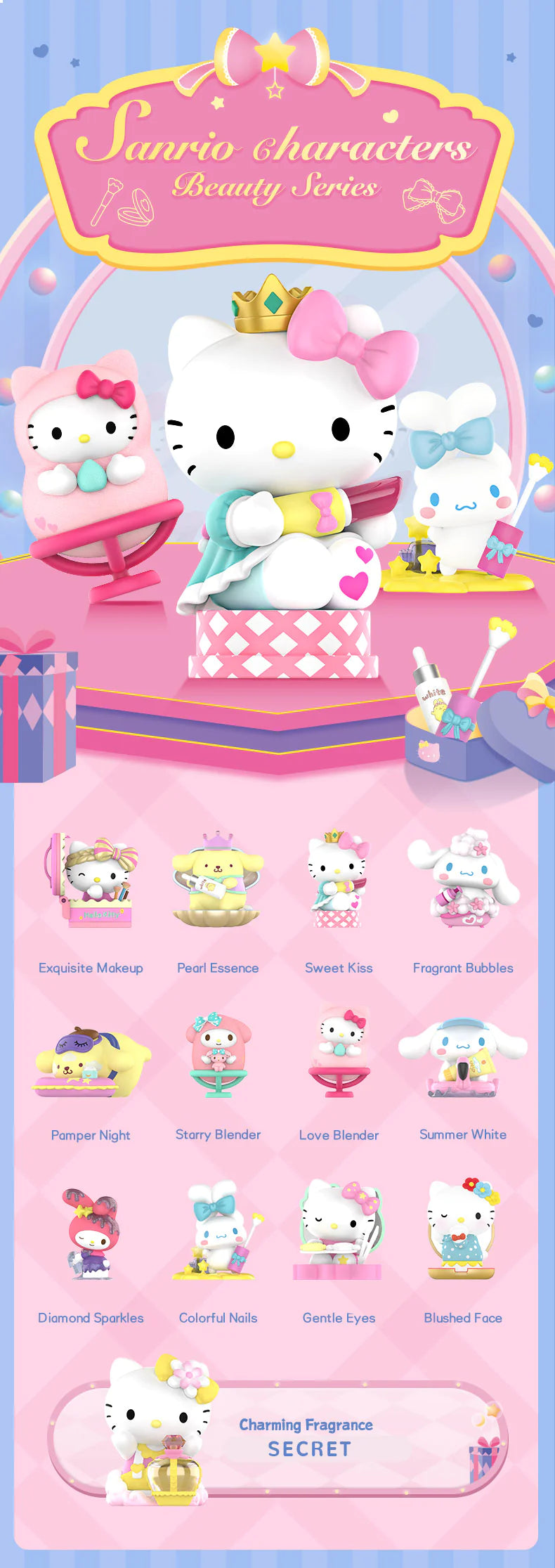 Sanrio Beauty Series Blind Box Doll for ages 15+