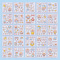 Cute Kawaii 100 Sheets 600+ PET Transparent Cartoon Stickers for ages 15+