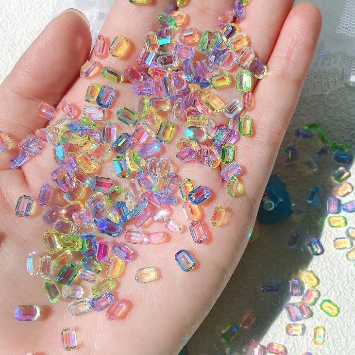 DIY Glitters Nail Art Decorations Decals Rhinestone Nail Accessories Charms littleB_s_miniworld