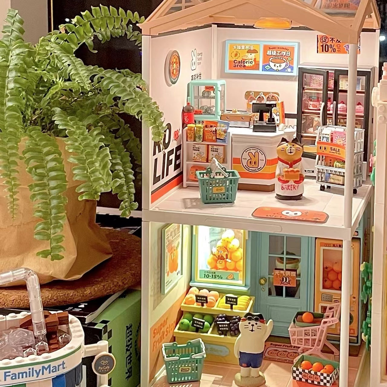 Super Store Series Plastic DIY Miniature House littleB_s_miniworld