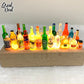 DIY bottle miniature night lamp base, LED Lights Display Base littleB_s_miniworld